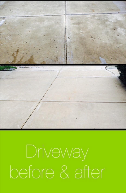 driveway before and after