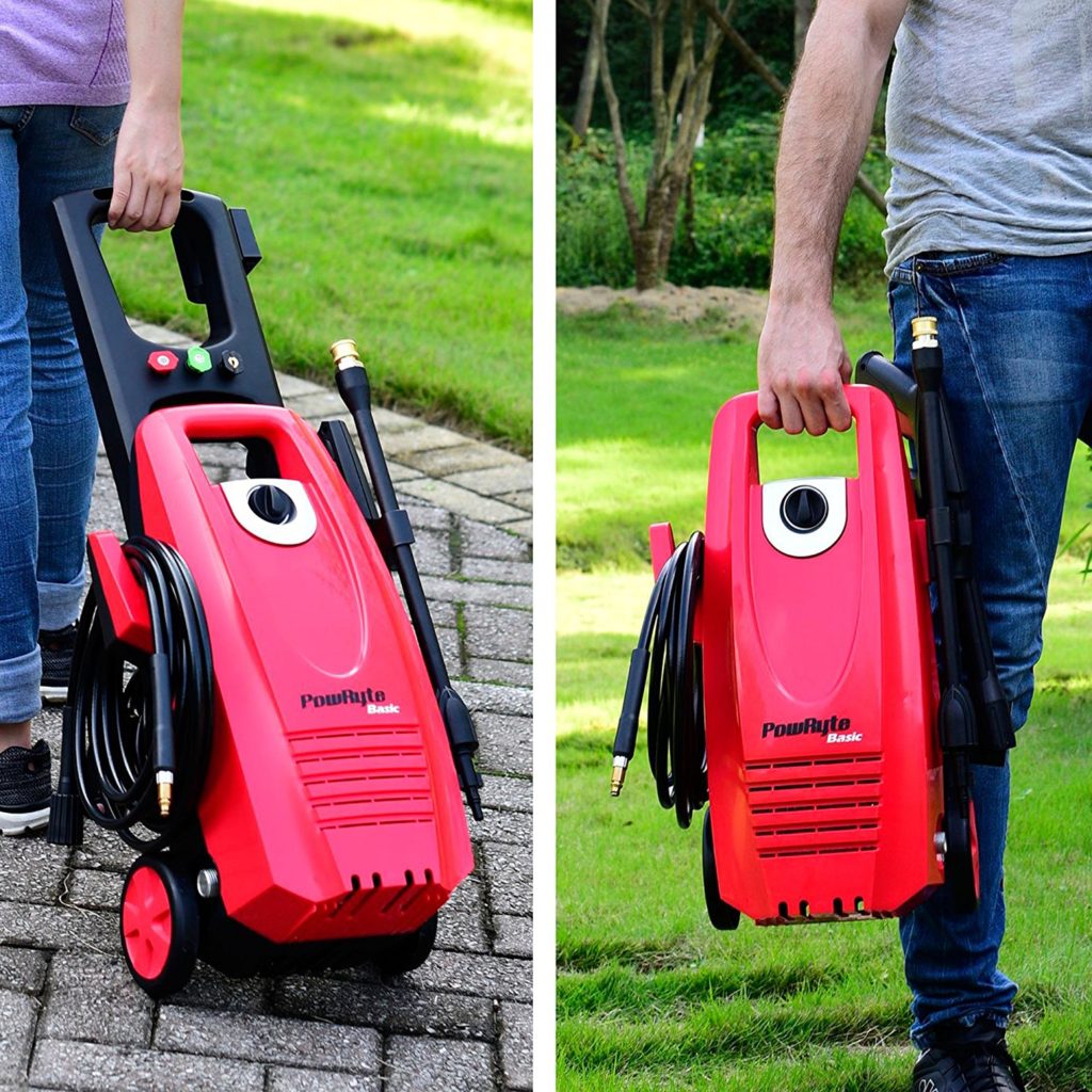 Review PowRyte 2000PSI 1.8GPM Electric Pressure Washer with 3 Quick